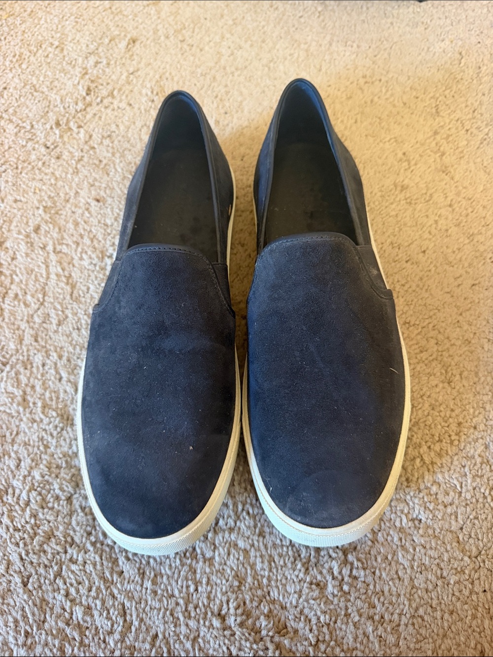 Women’s Casual Slip-On Suede Sneakers - Navy